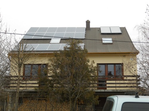 <span>Alsóörs 2011</span>4,14 kWp napelemes rendszer 4 m2 napkollektoros rendszer melegvíz előállításra